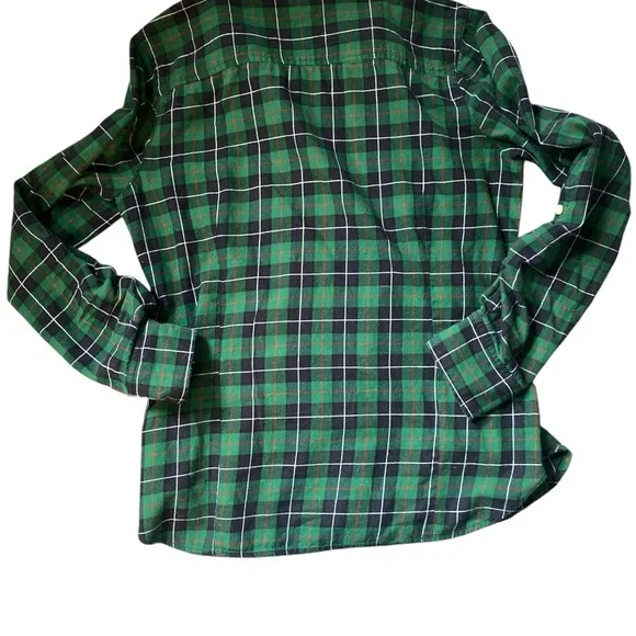 Tommy Hilfiger Green and Black Long Sleeve Tee - Picture 2 of 3